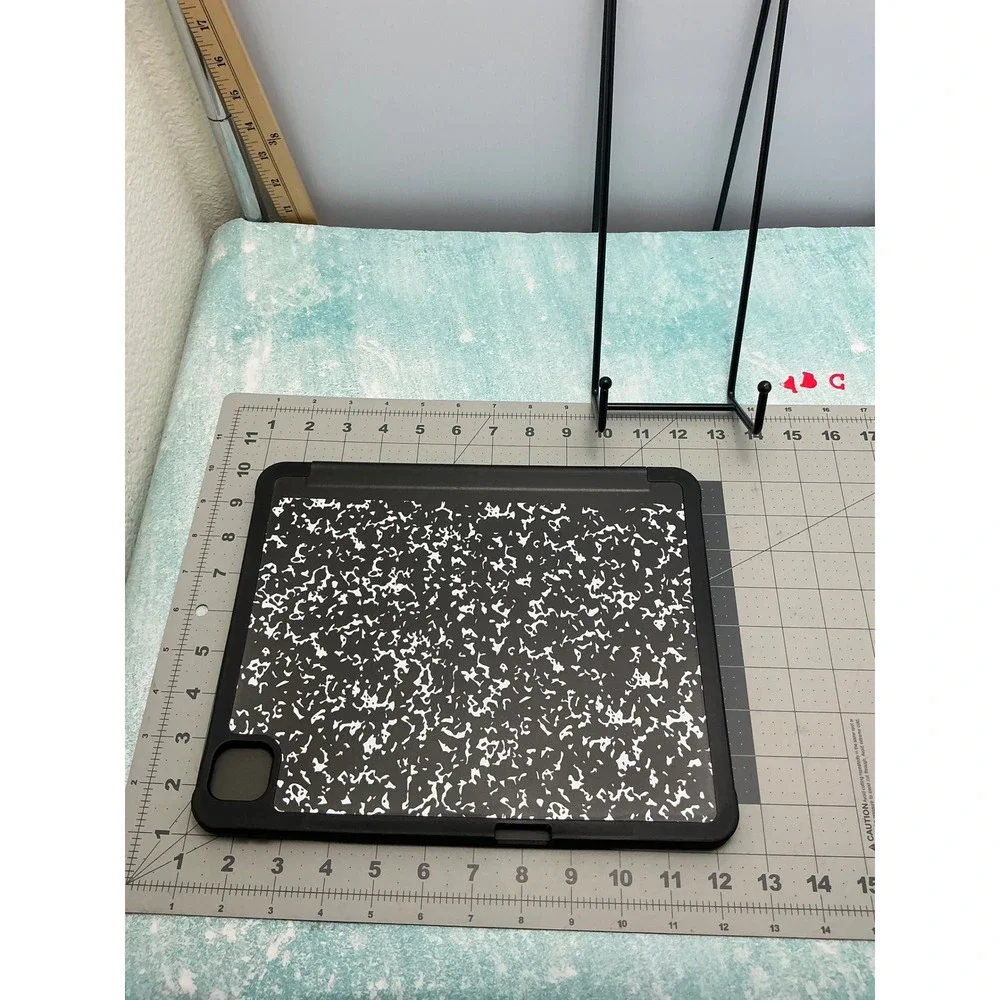 Soke iPad Air 13 iPad Pro 12.9 Case Composition Book Black White Shockproof
